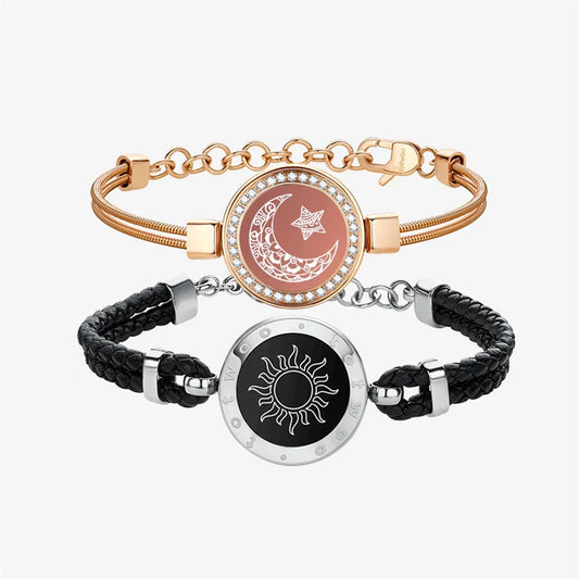 Luv™ Totwoo Smart Long-Distance Bracelets for Couples – Vibration & Light Up Relationship Gifts by Luv