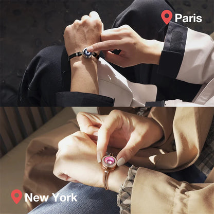 Luv™ Totwoo Smart Long-Distance Bracelets for Couples – Vibration & Light Up Relationship Gifts by Luv