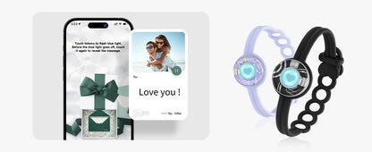 Luv™ Candy Smart Touch Bracelets – Connected Hearts for Couples