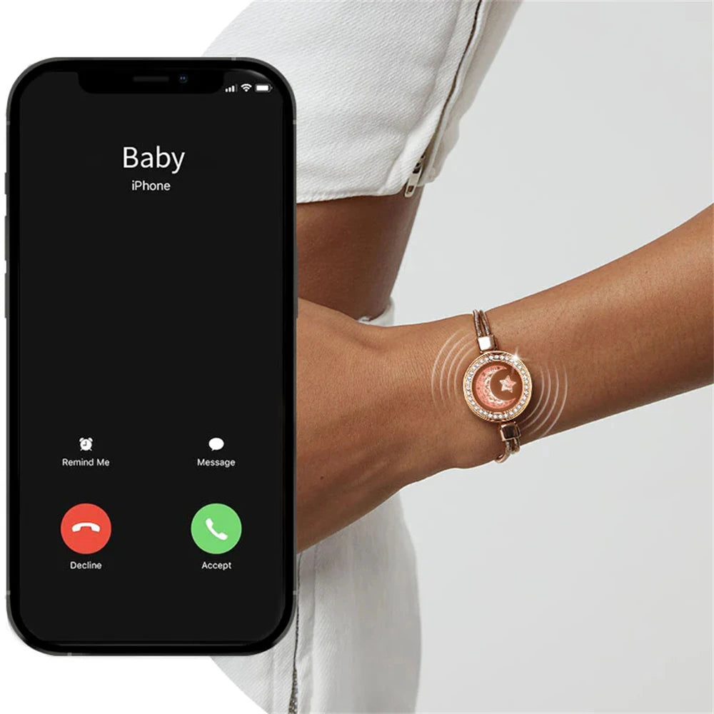 Luv™ Totwoo Smart Long-Distance Bracelets for Couples – Vibration & Light Up Relationship Gifts by Luv