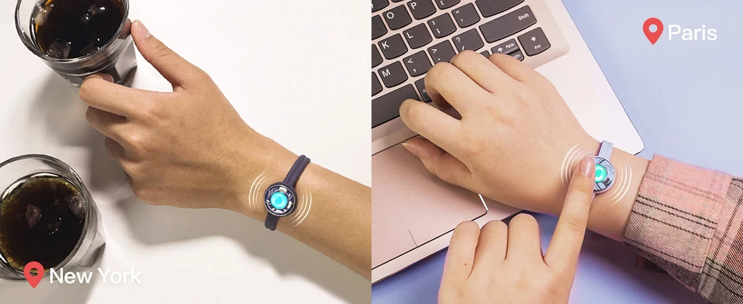 Luv™ Candy Smart Touch Bracelets – Connected Hearts for Couples