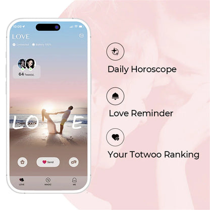 Luv™ Totwoo Smart Long-Distance Bracelets for Couples – Vibration & Light Up Relationship Gifts by Luv